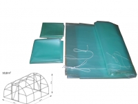 Folia na tunel A3  3,6  x 3,0 x 1,9 m 4-UV z wgrzanymi sznurkami