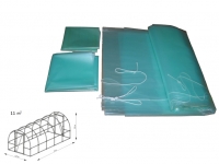 Folia na tunel B5  5,0  x 2,2 x 1,9 m 4-UV z wgrzanymi sznurkami