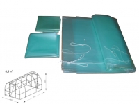 Folia na tunel B4  4,0  x 2,2 x 1,9 m 4-UV z wgrzanymi sznurkami