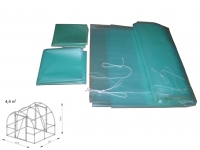 Folia na tunel B2  2,0  x 2,2 x 1,9 m 4-UV z wgrzanymi sznurkami